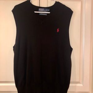Men’s Polo black sweater vest